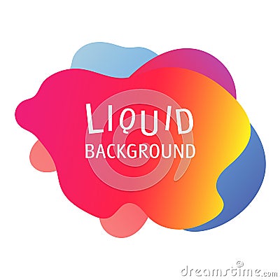 Liquid background. A graphic resource for website design, social networks, banners, social media posts and articles. Cartoon Illustration